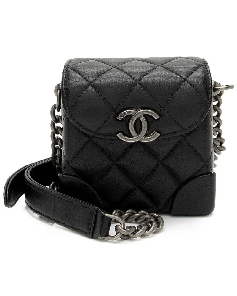 Chanel Black Lambskin Trunk Shoulder Bag (Authentic Pre-Loved Nocolor