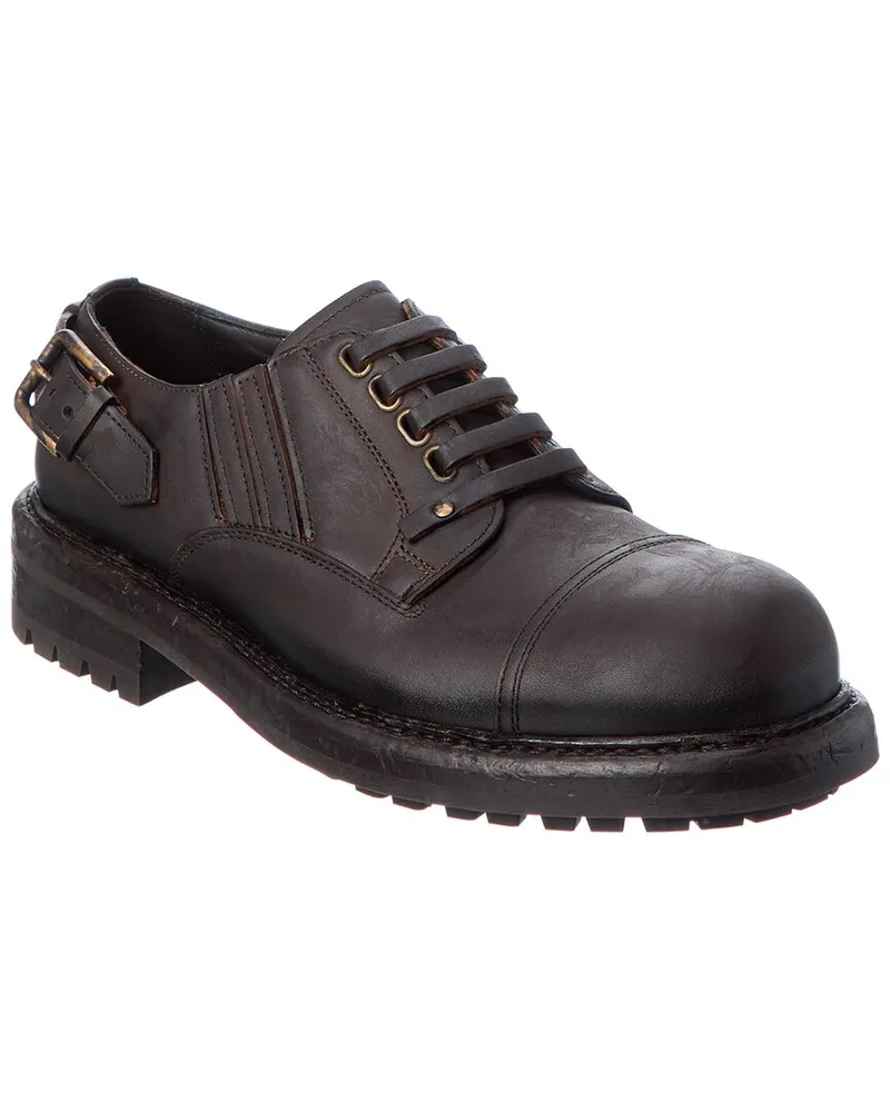 Dolce & Gabbana Leather Oxford Brown