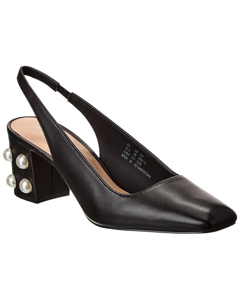 Stuart Weitzman Jte 60 Leather Slingback Pump Black