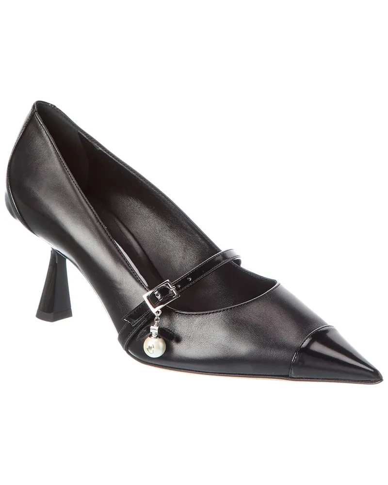 Jimmy Choo Aren 65 Leather Pump Black