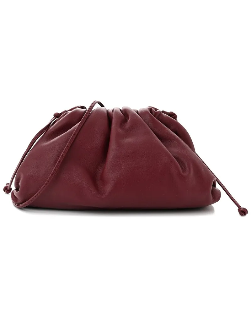 Bottega Veneta Bordeaux Butter Calfskin Leather The Mini Pouch (Authentic Pre-  Loved Nocolor