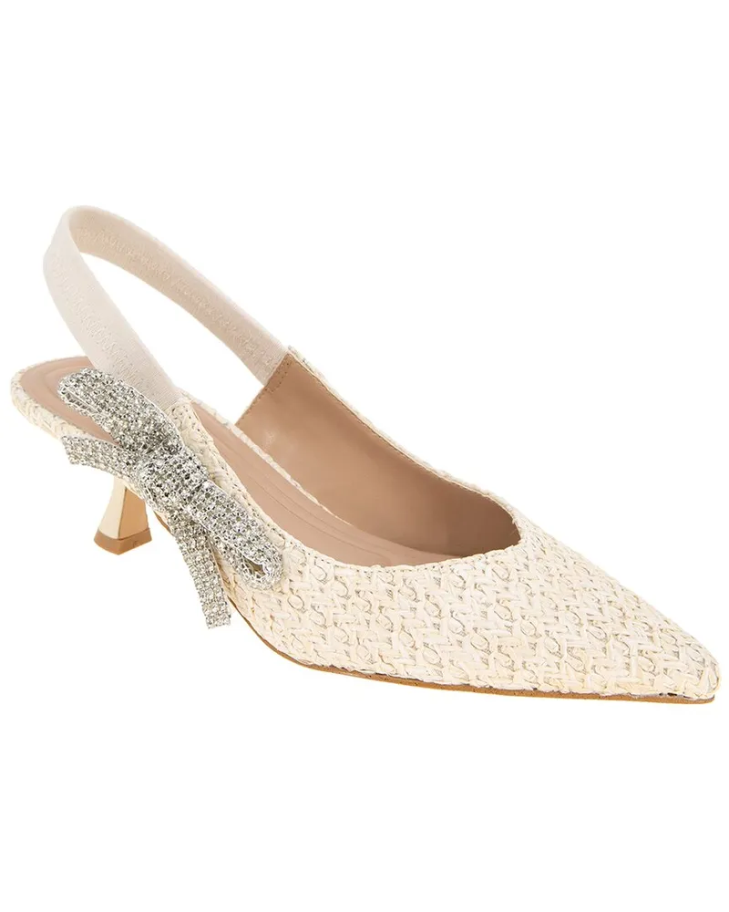 BCBGMAXAZRIA Kodari Raffia Pump Tan