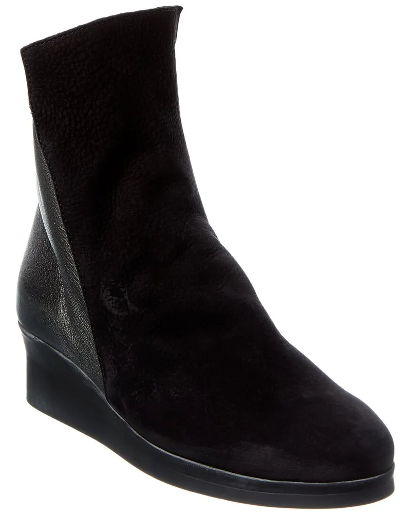 Arche Abesho Suede & Leather Bootie Black