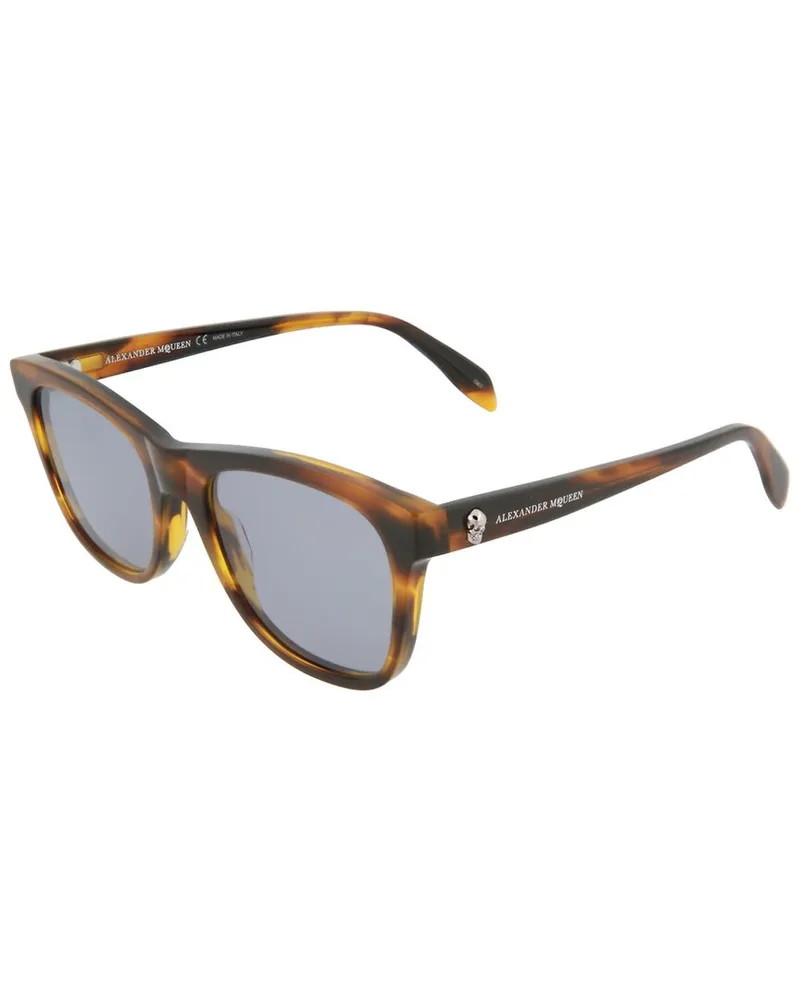 Alexander McQueen Unisex AM0158S 54mm Sunglasses Yellow