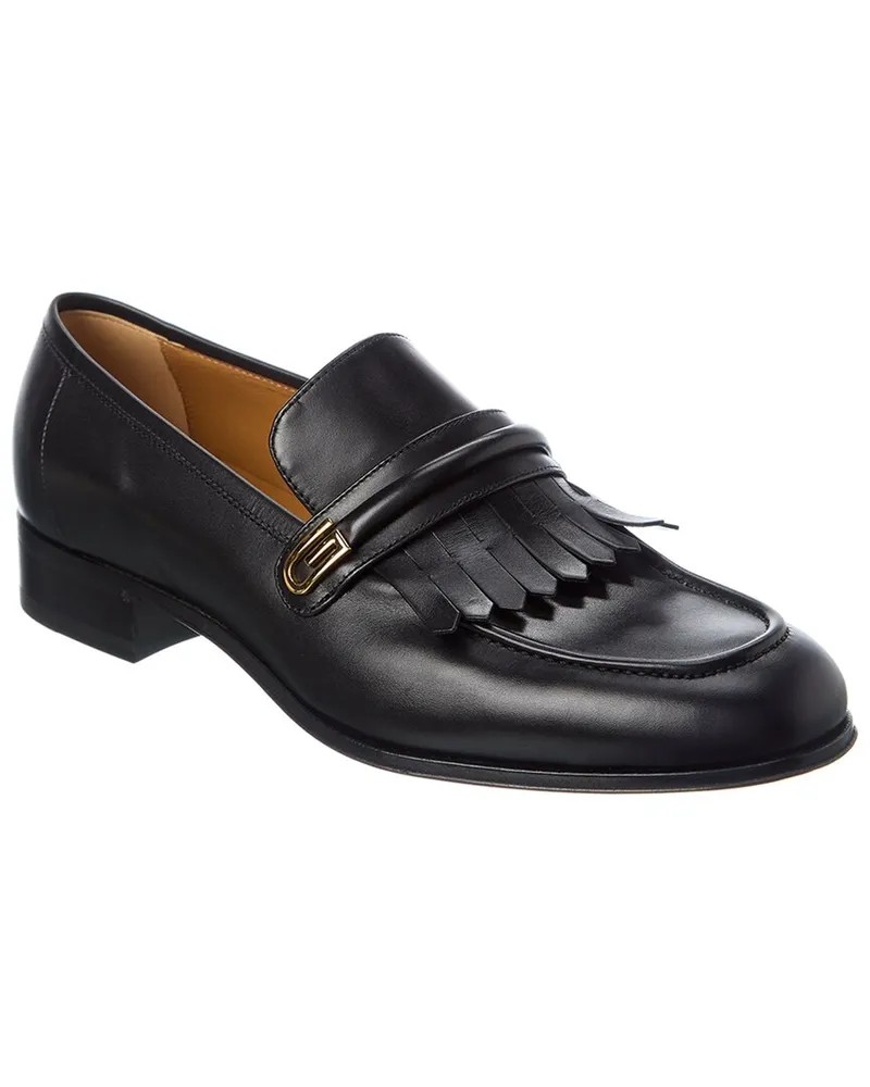 Gucci Leather Loafer Black