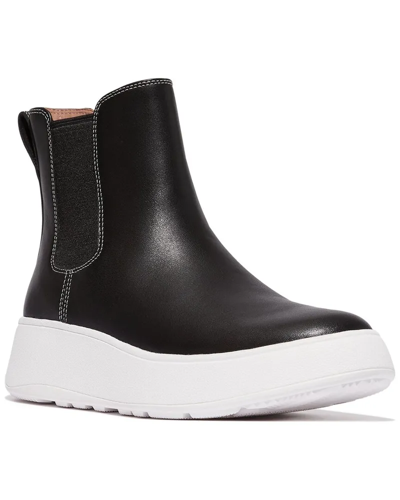 FitFlop F-Mode Leather Boot Black