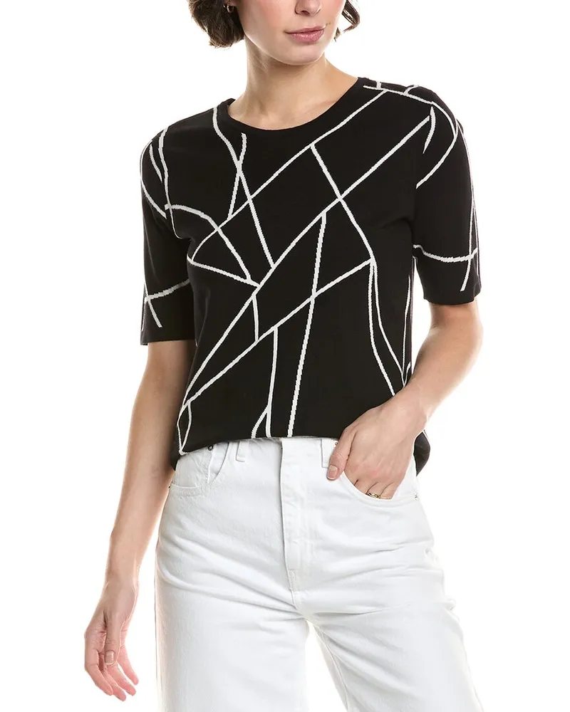 Karl Lagerfeld Geometric Top Black