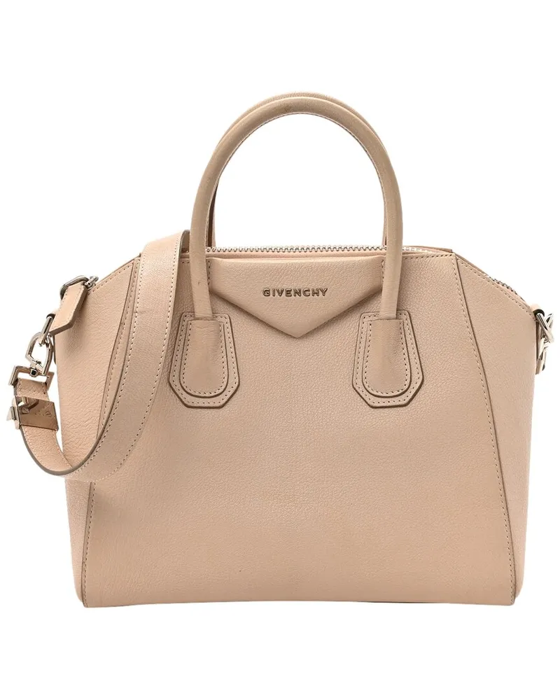 Givenchy Beige Sugar Goatskin Leather Sugar Small Antigona (Authentic Pre-  Loved Nocolor