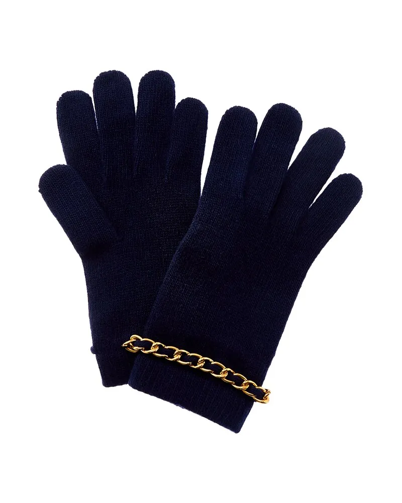 portolano  Cashmere Gloves Blue