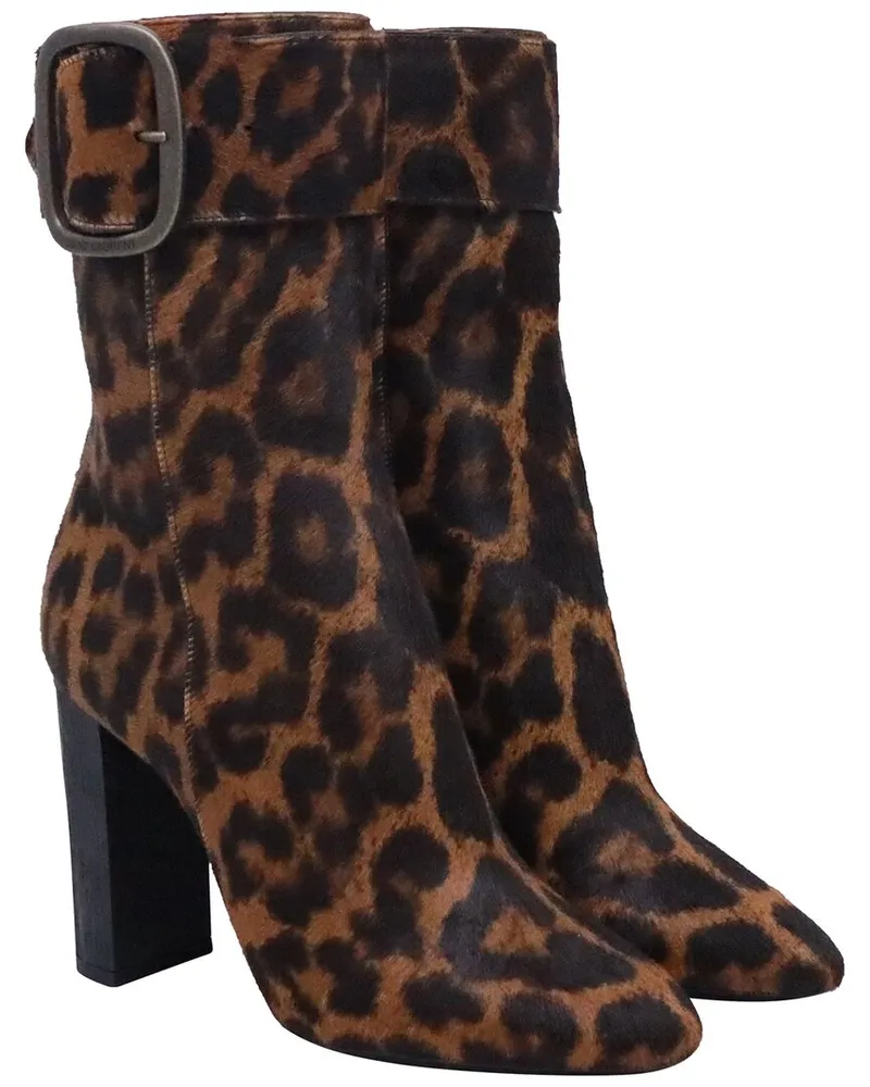 Saint Laurent Women's Pony Hair Bootie (Authentic Pre-Loved Nocolor