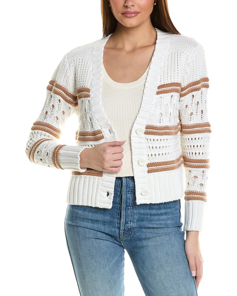 Autumn Cashmere Chunky Cardigan White