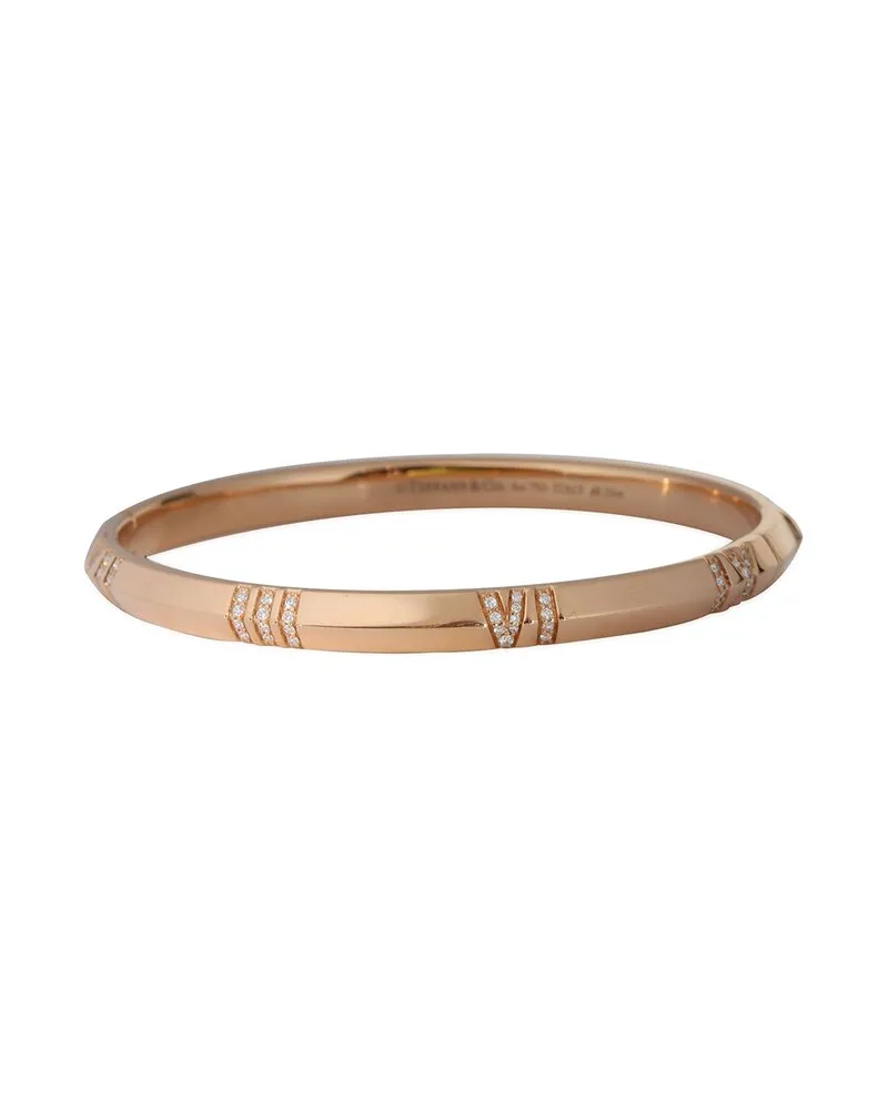 Tiffany & Co. Atlas 18K Rose Gold 0.66 ct. tw. Diamond Bracelet (Authentic Pre-Loved Nocolor