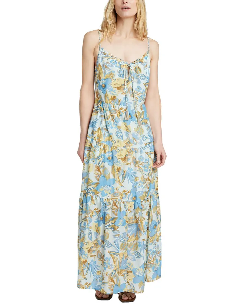Faherty Silk-Blend Sun Chaser Maxi Dress Nocolor