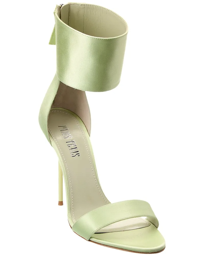 Paris Texas Vanessa Satin Sandal Green
