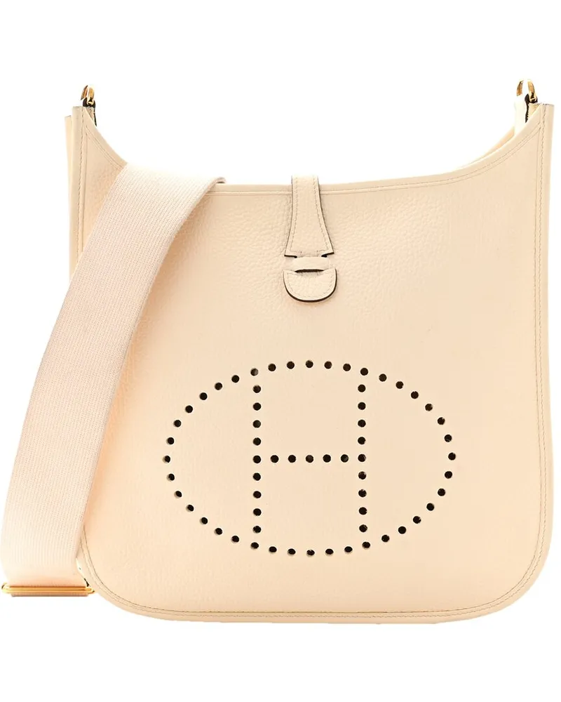 Hermès Nata Taurillon Clemence Leather Evelyne III PM (Authentic Pre-Loved Nocolor