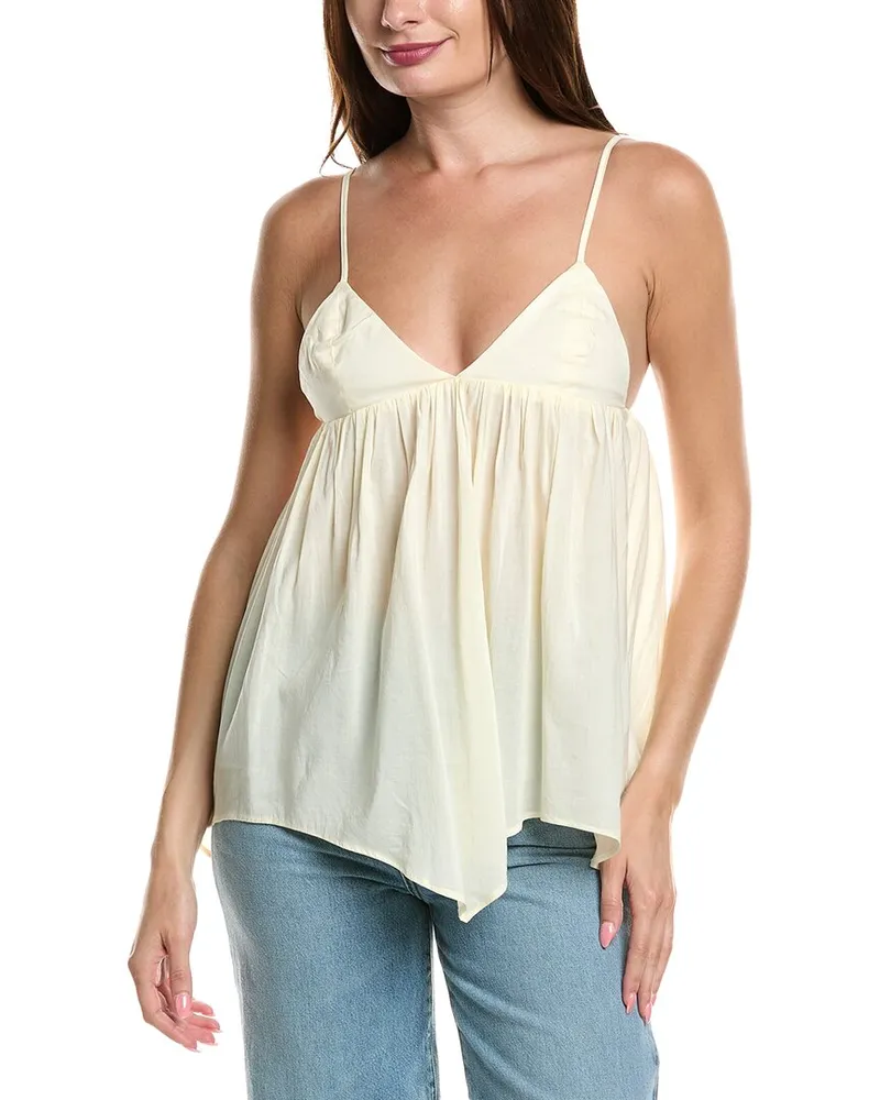 WeWoreWhat Flowy Triangle Cami White