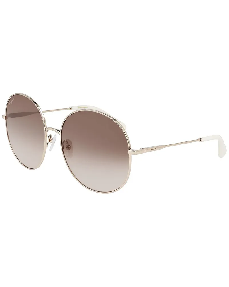 Ferragamo Women's SF299S 60mm Sunglasses Gold