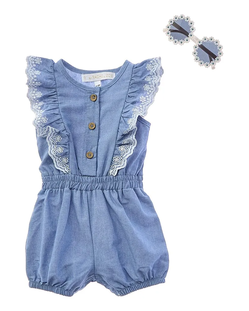 Rachel Zoe 2pc Romper with Sun Hat Nocolor