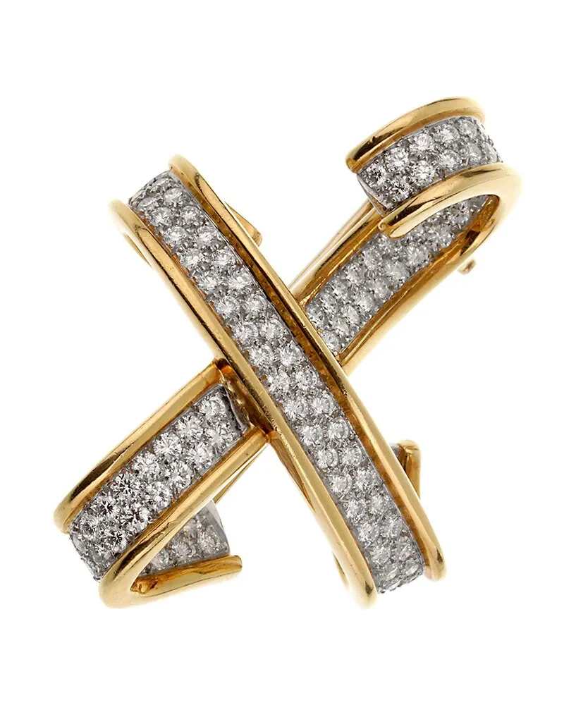 Tiffany & Co. 18K & Platinum 2.00 ct. tw. Diamond Paloma Picasso Brooch (Authentic Pre-Loved Nocolor