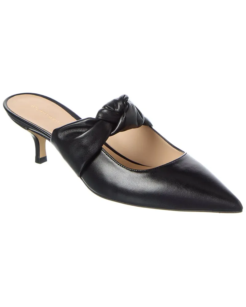 Stuart Weitzman Solange Leather Mule Black