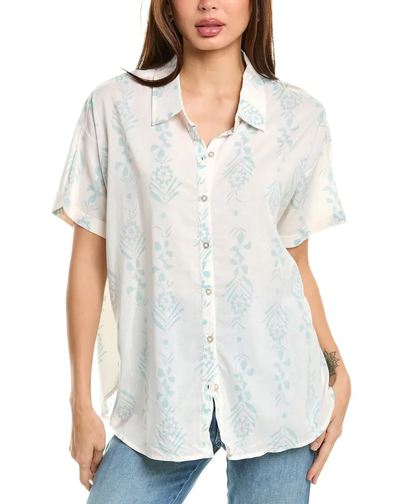 Splendid Wesley Button-Down Shirt Blue
