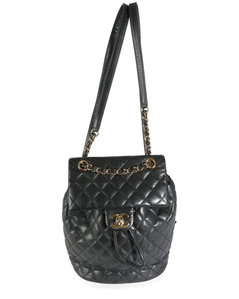 Chanel Black Quilted Lambskin Urban Spirit Backpack (Authentic Pre-Loved Nocolor