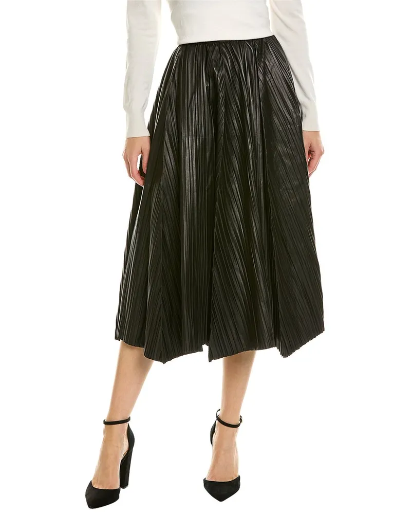 Ferragamo Leather Maxi Skirt Nocolor