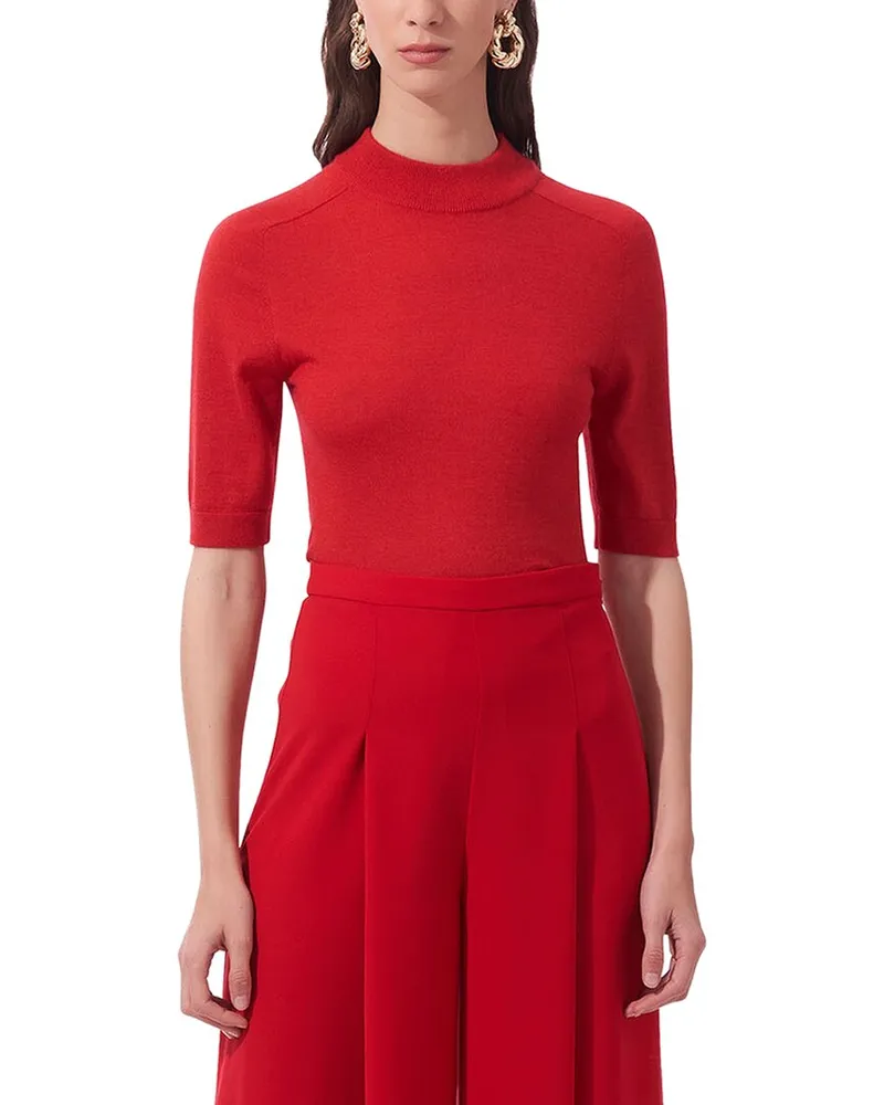 Carolina Herrera New York Turtleneck Wool Top Nocolor