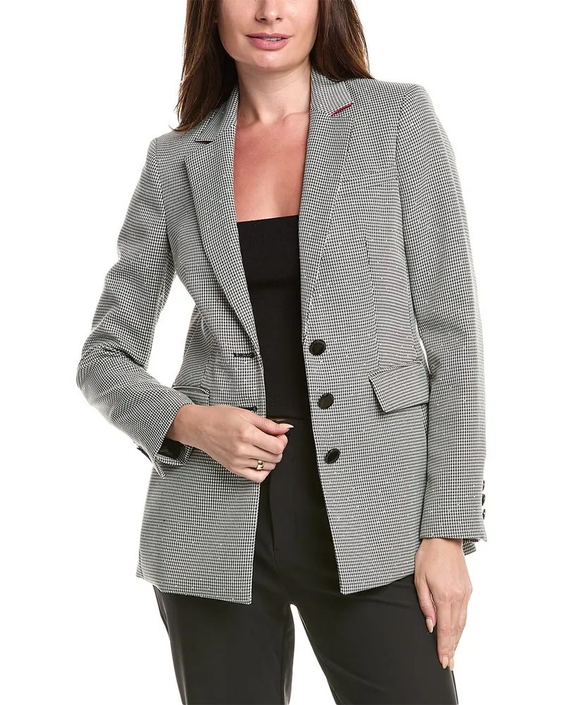 Karl Lagerfeld Houndstooth Jacket Gray