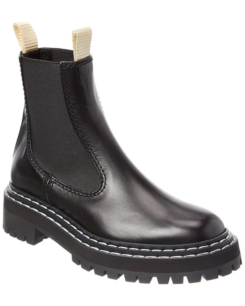 Proenza Schouler Leather Chelsea Boot Black