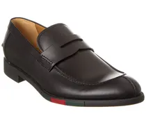 Web Leather Loafer