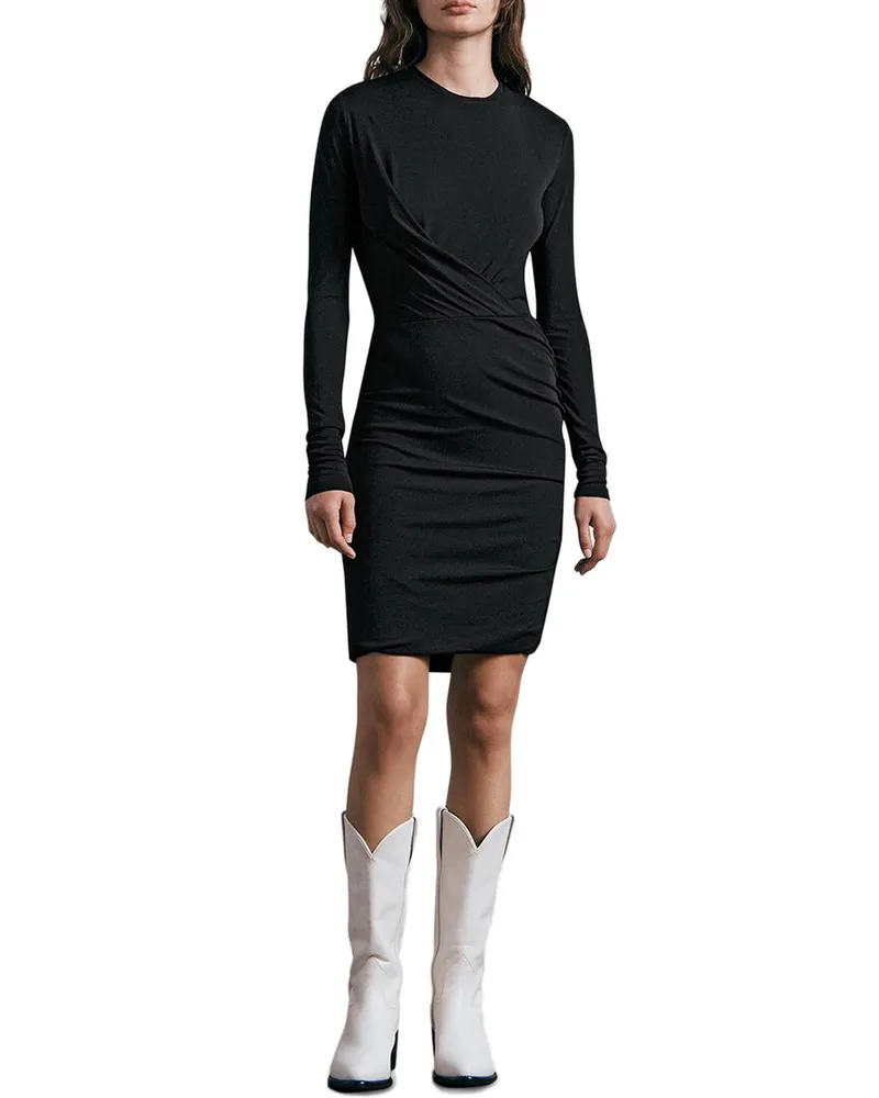 Rag & Bone Holly Drape Mini Dress Nocolor