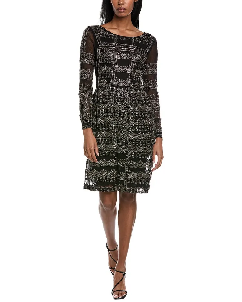 Mikael Aghal Cocktail Dress Black