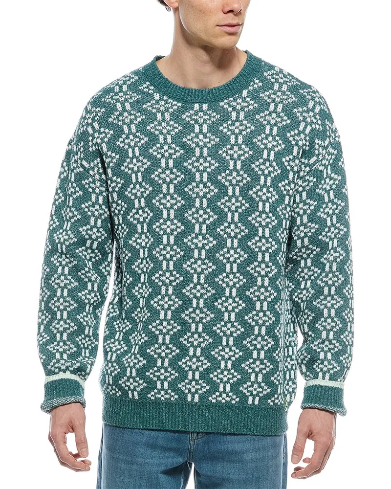 Scotch&Soda Jacquard Crewneck Sweater Green