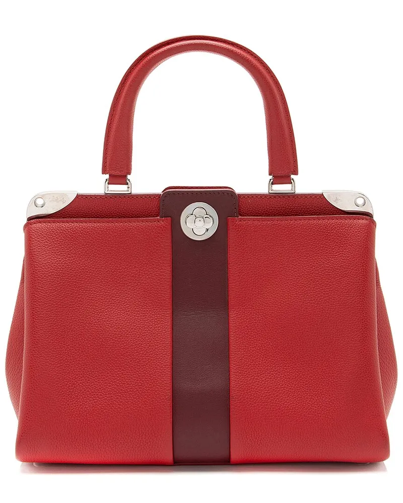 Louis Vuitton Red Calfskin Astrid Top Handle (Authentic Pre-Loved Nocolor