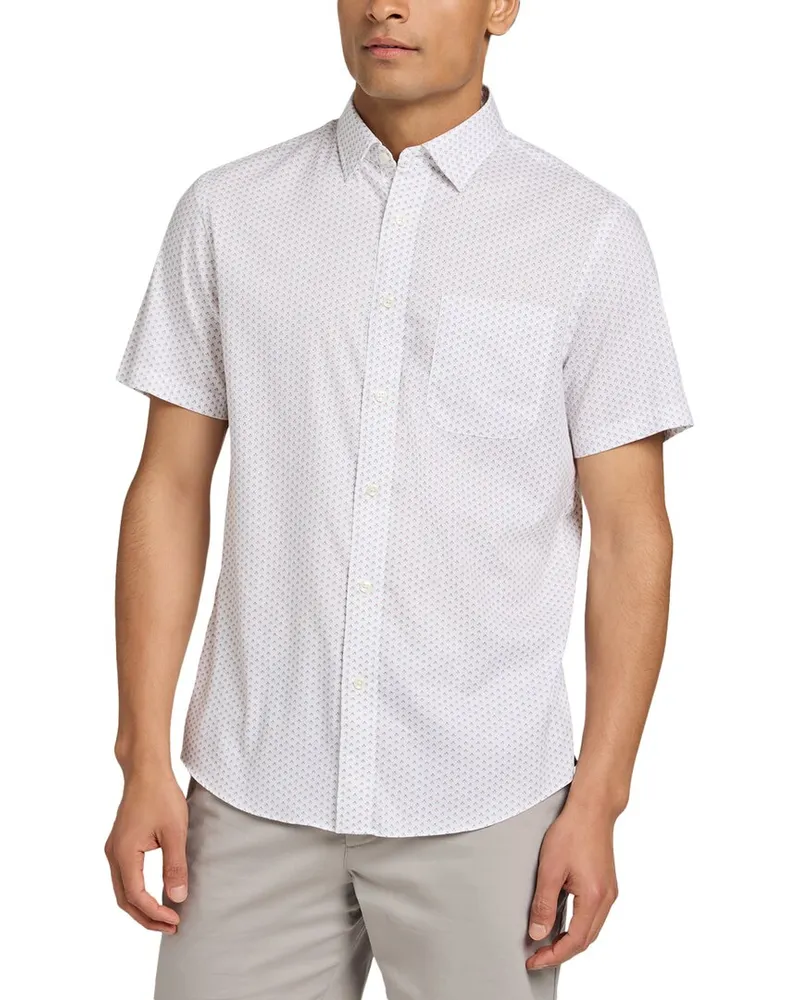 Faherty Movement Shirt Blue