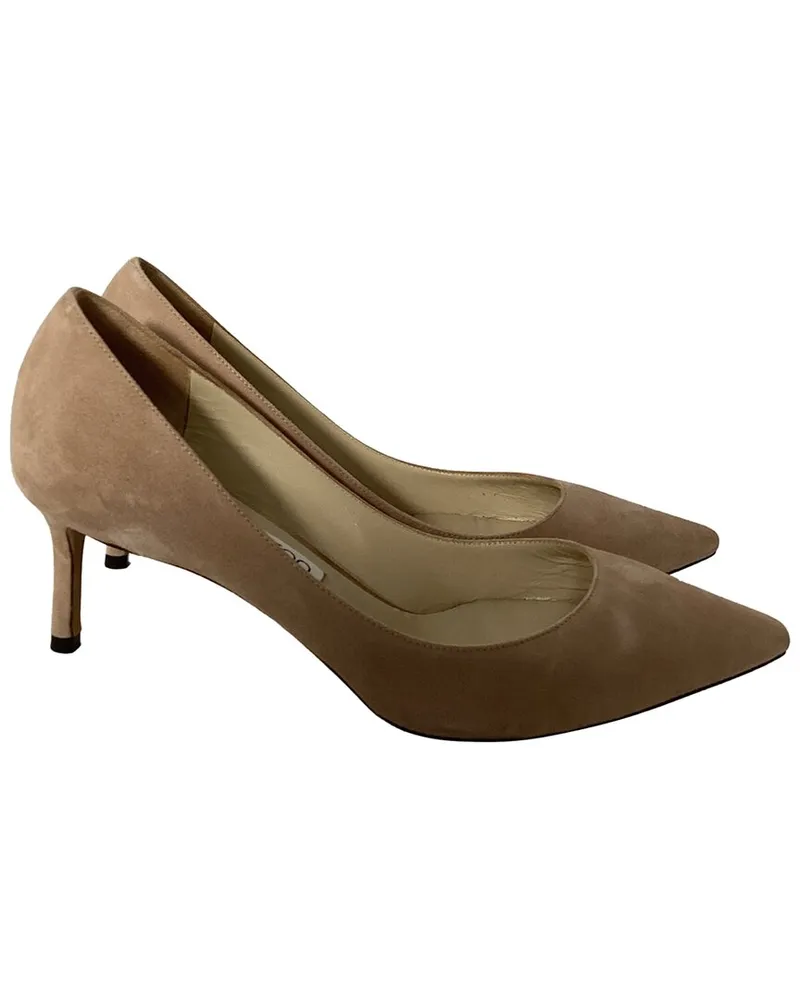 Jimmy Choo Women's Suede Romy 60 Pump (Authentic Pre-Loved Nocolor
