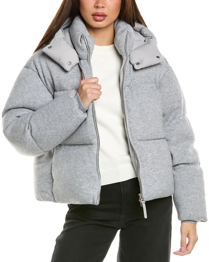 Mackage Tessyk Medium Wool & Cashmere-Blend Jacket Grey