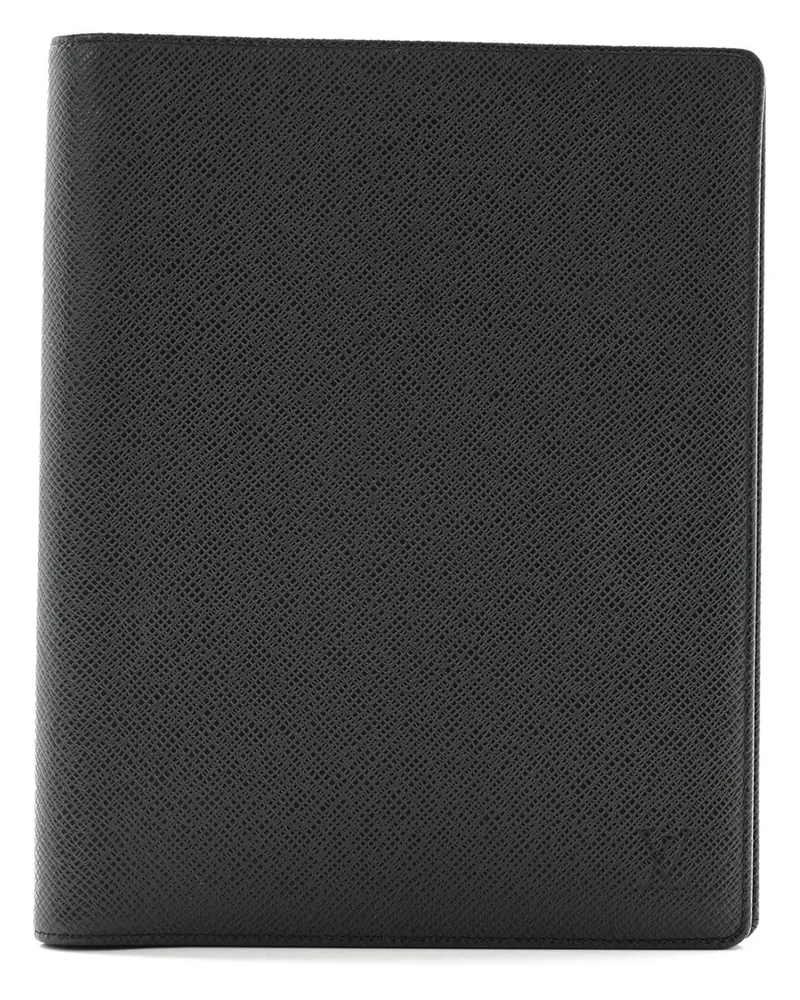 Louis Vuitton Ardoise Taiga Leather Desk Agenda Cover (Authentic Pre-Loved Nocolor