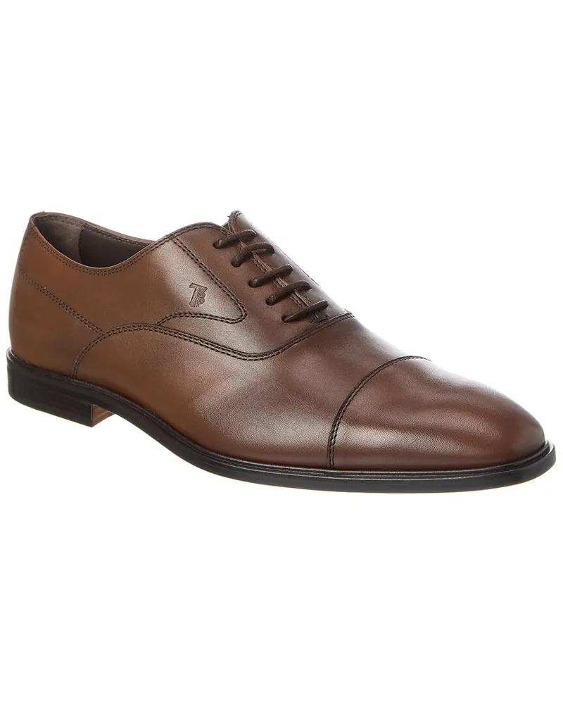 TOD'S Leather Oxford Brown