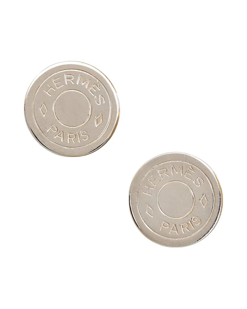 Hermès Clou De Selle Clip-On Earrings (Authentic Pre-Loved Nocolor
