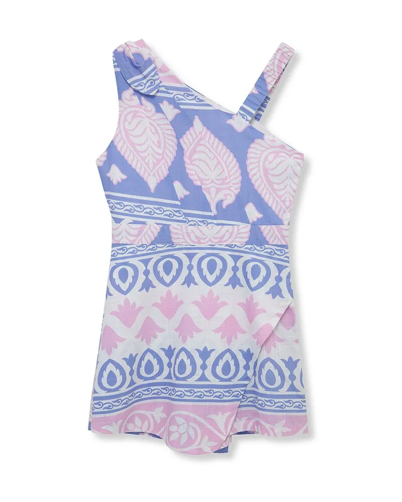 HABITUAL Asymmetrical Tie Romper Nocolor