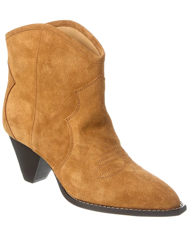 Isabel Marant Darizo Suede Bootie Brown