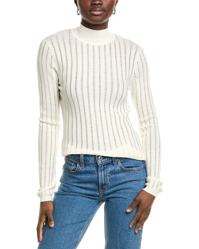 HUGO BOSS Fatirami Wool Sweater White