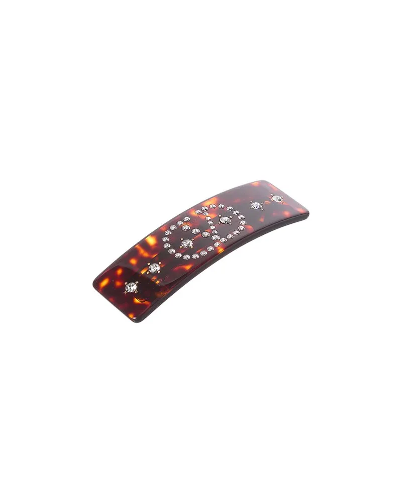 Valentino Garavani VLogo Signature Hair Clip Brown