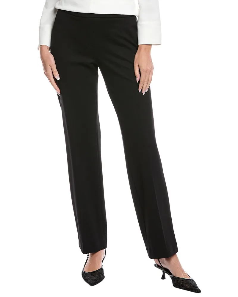 Anne Klein Compression Pull-On Slash Pocket Trouser Black