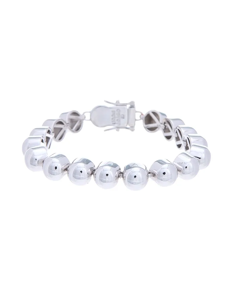 Eddie Borgo Rhodium Plated Dome Link Bracelet Nocolor
