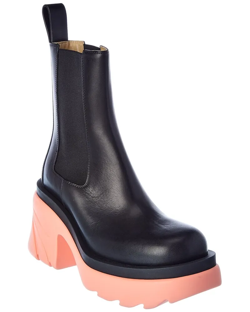 Bottega Veneta Flash Leather Bootie Black