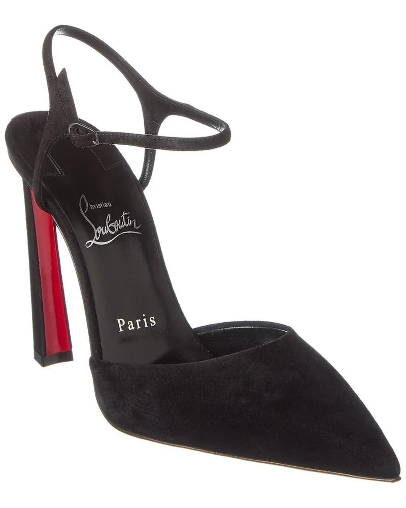 Christian Louboutin Condora Riviera 100 Suede Pump Black
