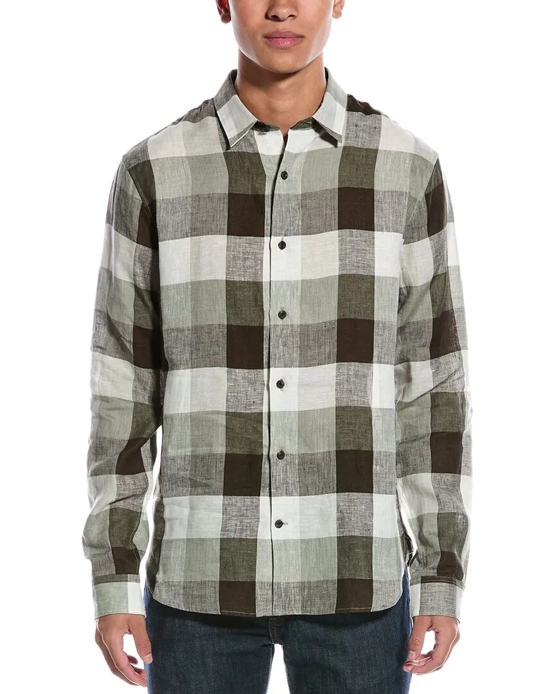 Vince Linen Shirt Grey